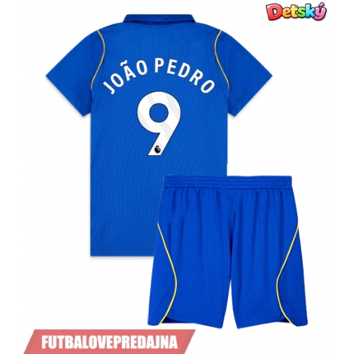 Lacne Dětský Futbalové dres Chelsea Joao Pedro #9 2026-27 Krátky Rukáv - Domáci (+ trenírky)